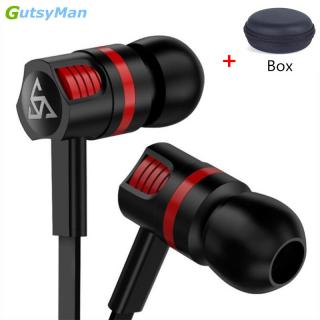 GutsyMan In ear Earphones Colorful Headsets Hifi Earbuds Bass Wired Ea